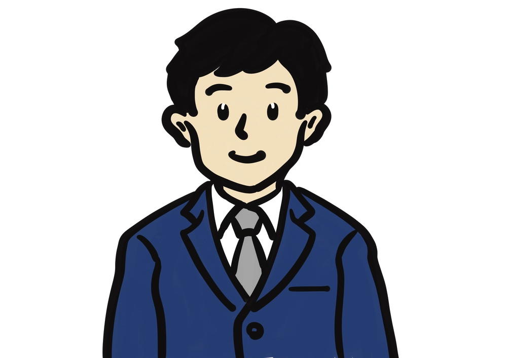 男性会社員のイラスト