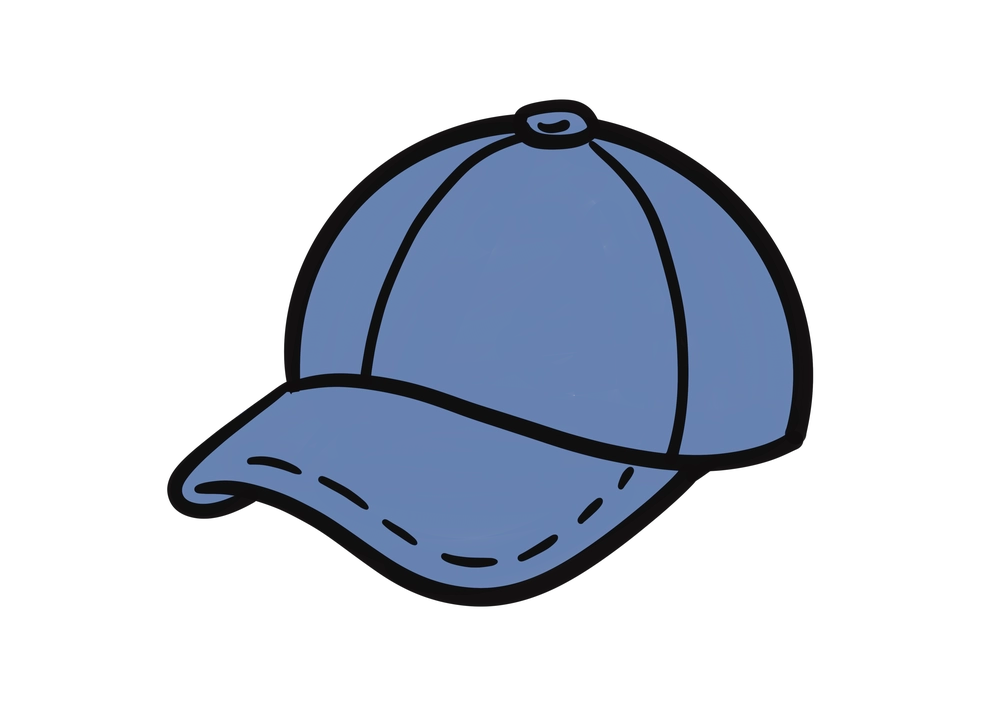 キャップの帽子のイラスト