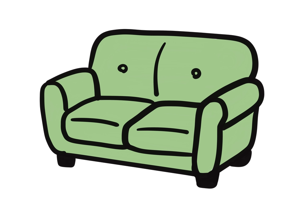 緑のソファ