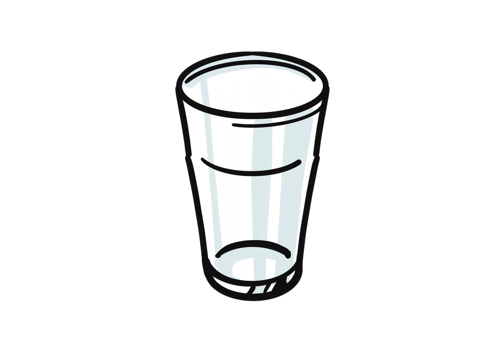 ガラスのコップのイラスト