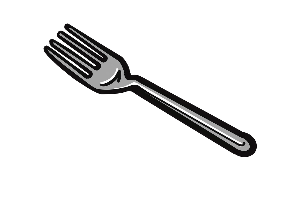 フォークのイラスト