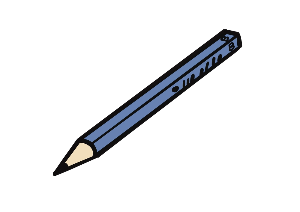 黒鉛筆のイラスト