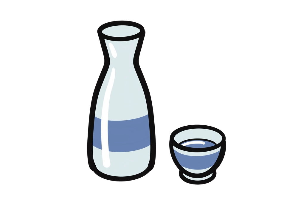徳利に入った日本酒のイラスト