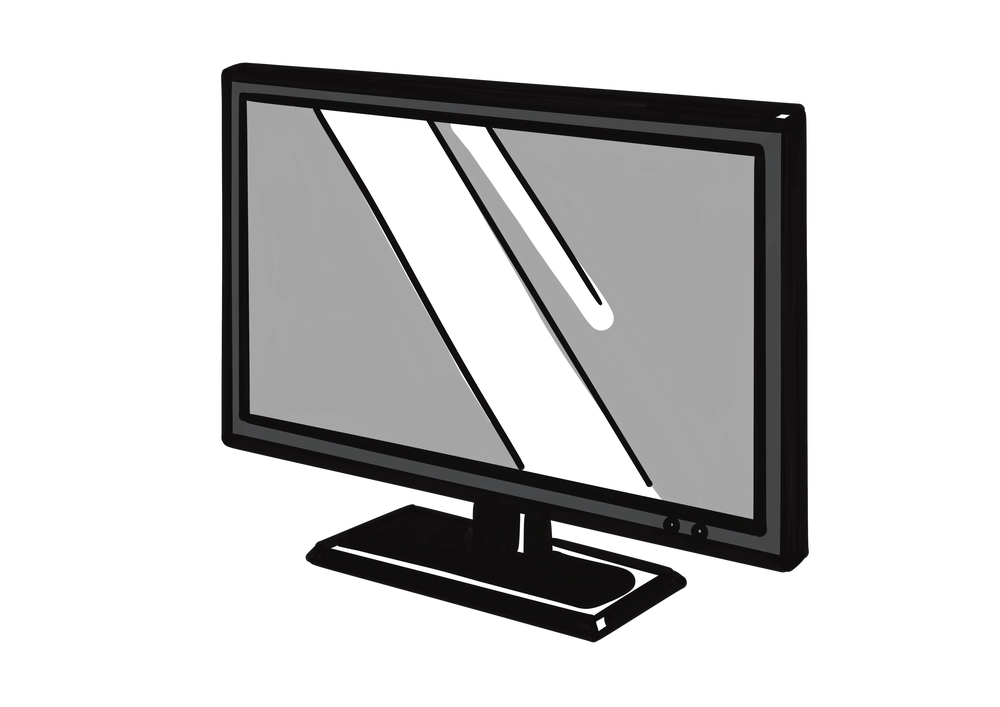 液晶テレビのイラスト