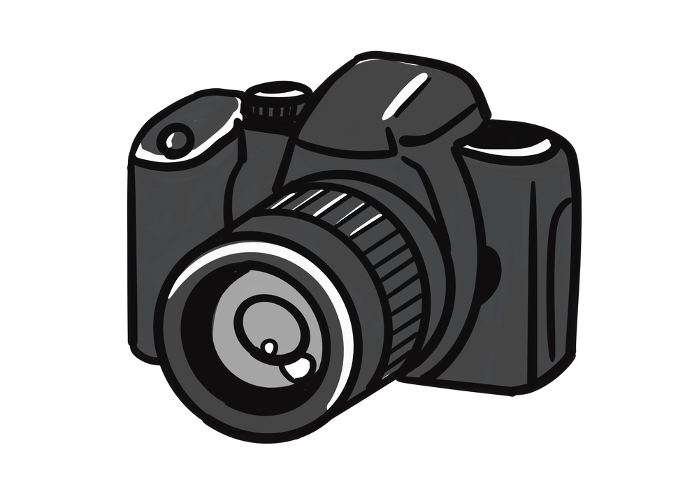 一眼レフのイラスト