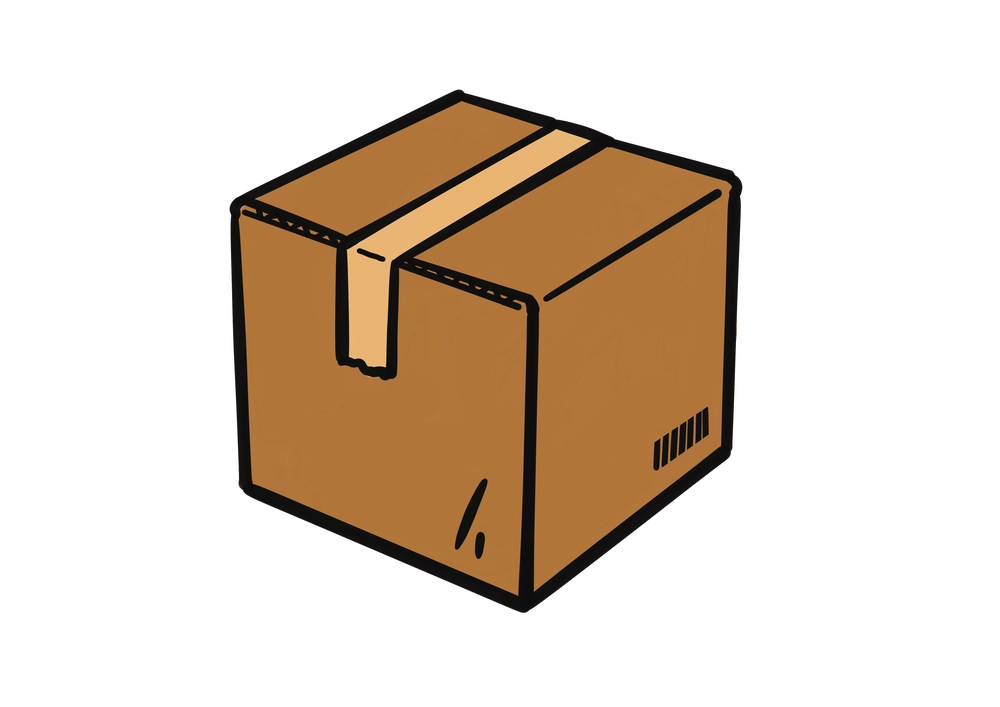 段ボール箱のイラスト