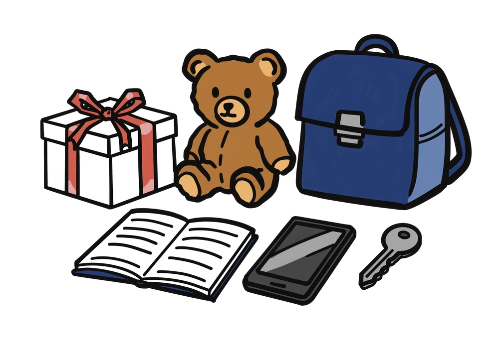 色々な物が並んだイラスト