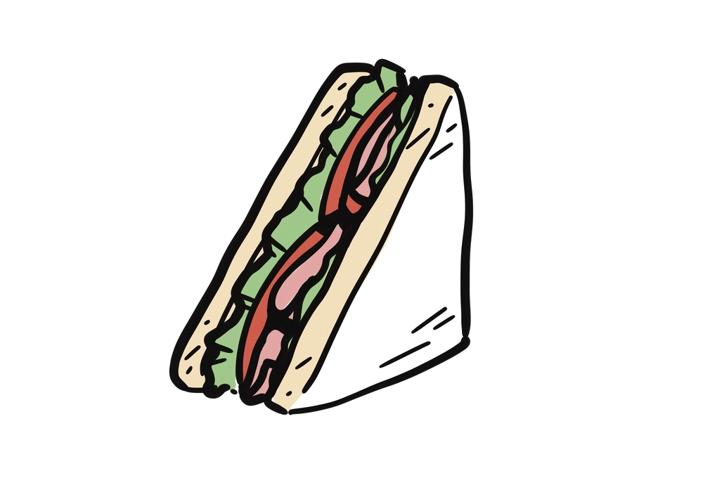 サンドイッチのイラスト