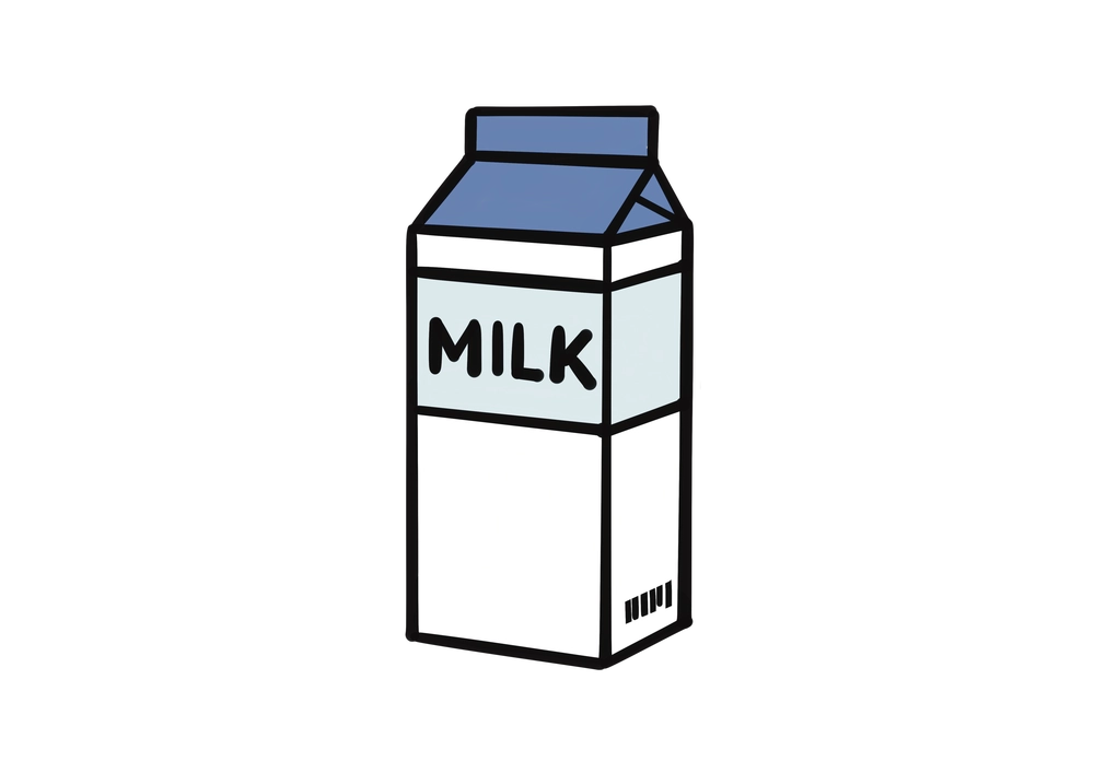 牛乳パックのイラスト