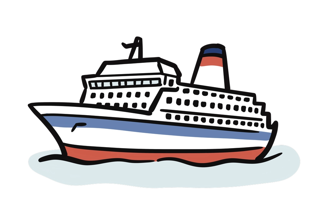 フェリーのイラスト