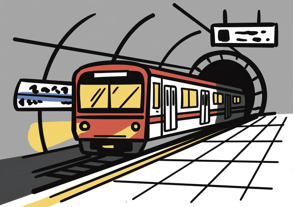 地下鉄のイラスト