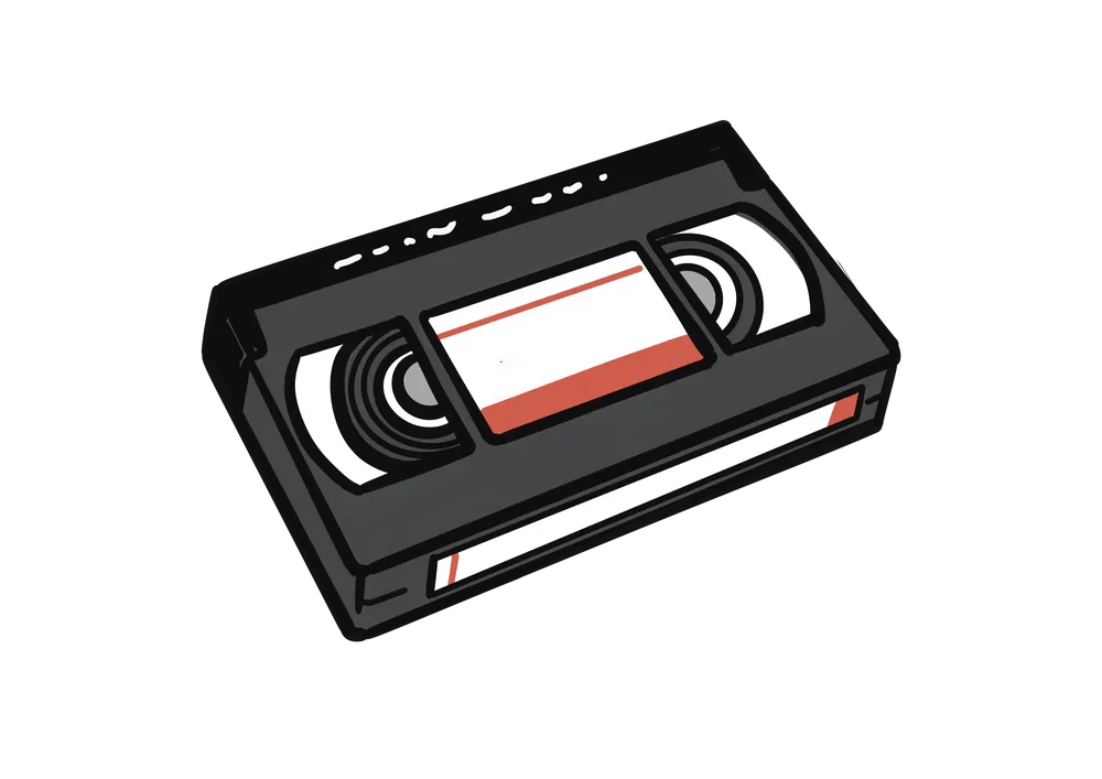 VHSテープのイラスト