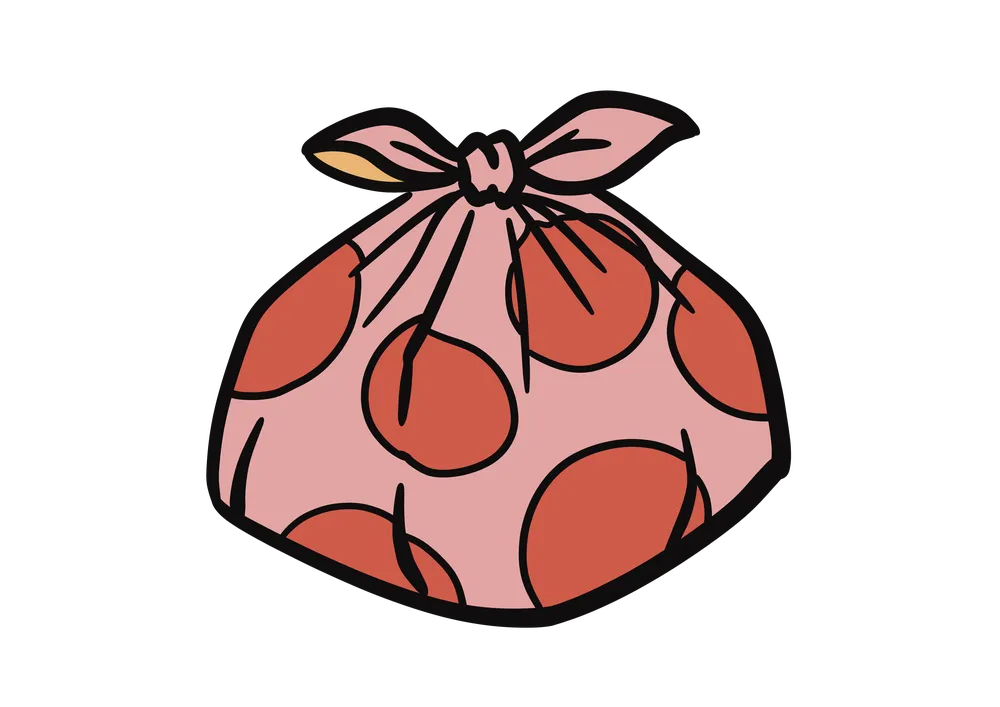 風呂敷のイラスト