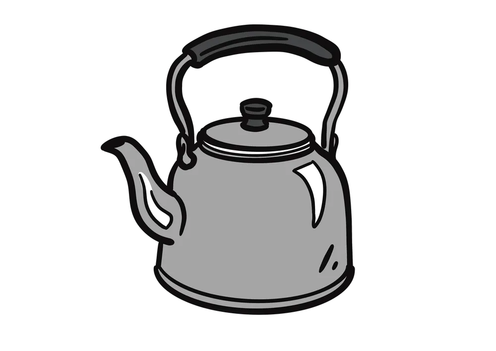 やかんのイラスト