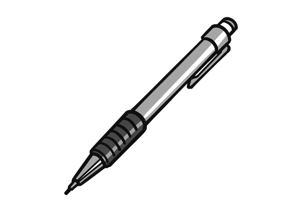 シャープペンシルのイラスト