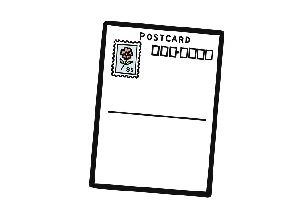 ハガキのイラスト