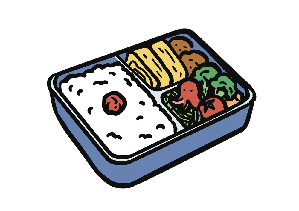 お弁当の中身のイラスト