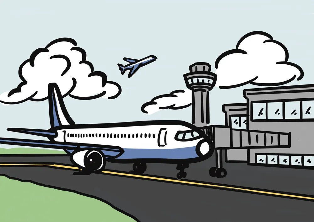 空港のイラスト