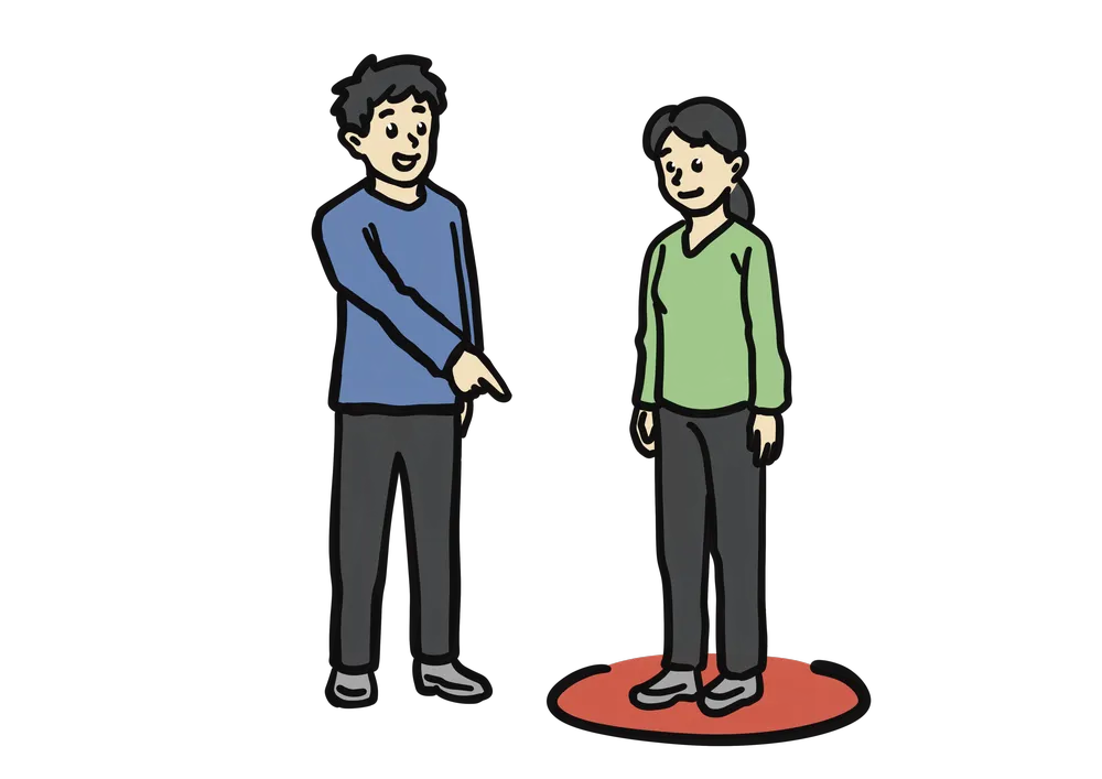 そこ(指示詞代名詞)の説明イラスト