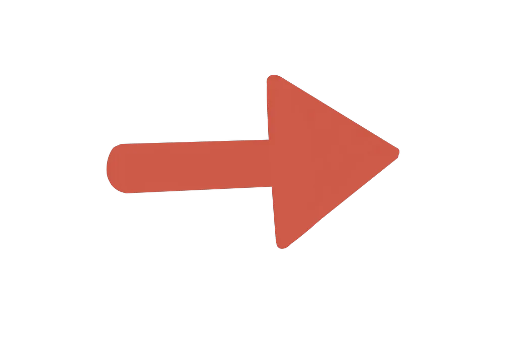 赤い矢印のイラスト