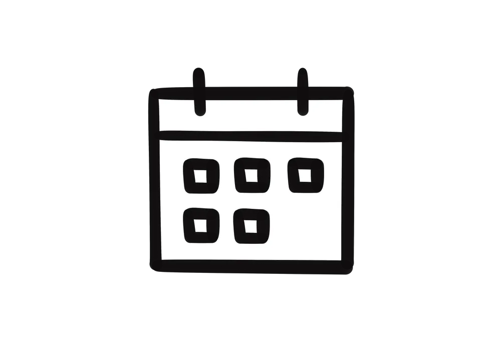 カレンダーのマークのイラスト