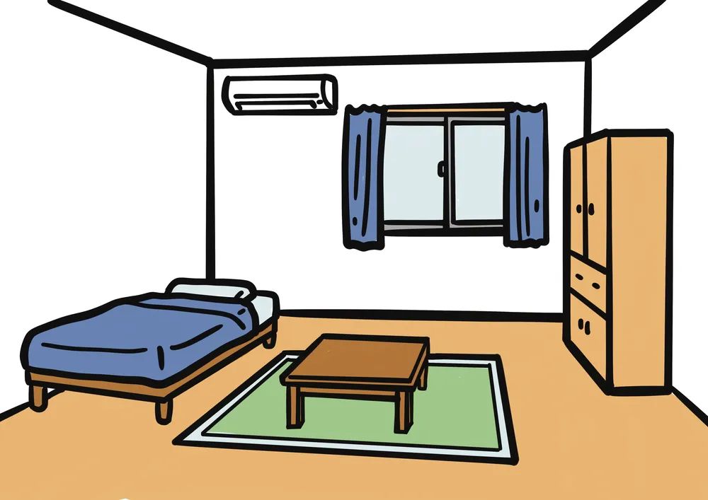 室内の部屋のイラスト