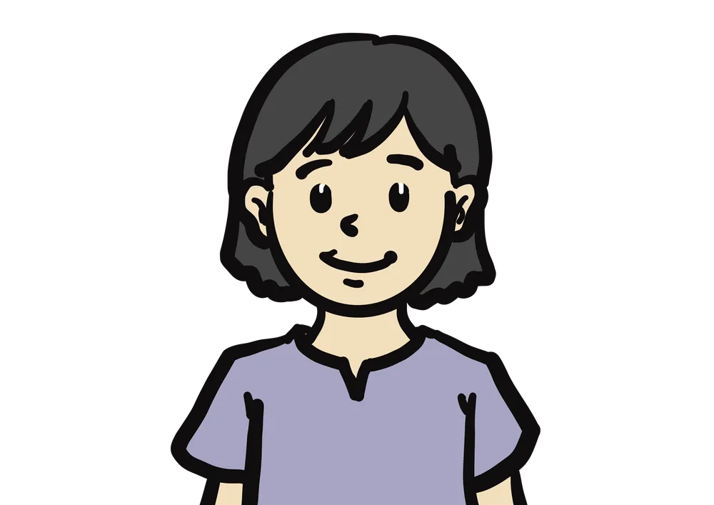 小学生の女の子のイラスト