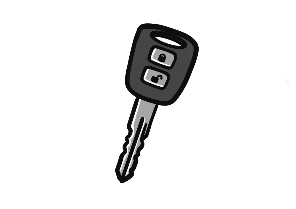 車の鍵のイラスト