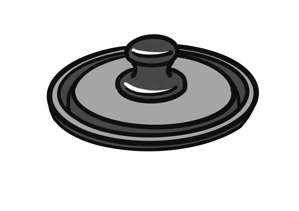 鍋蓋のイラスト