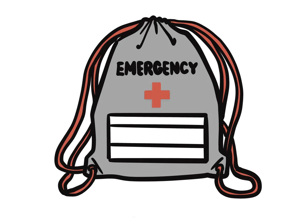 非常袋のイラスト