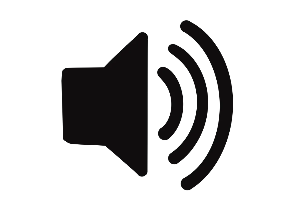 音のマークのイラスト