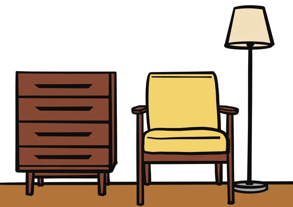 いろいろな家具のイラスト