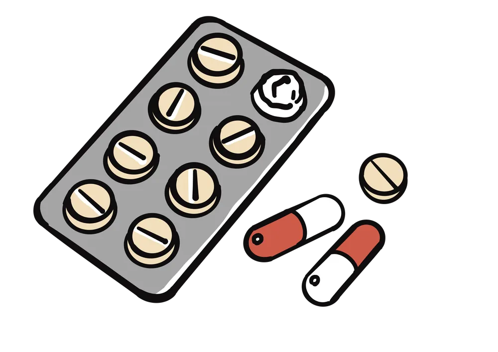 錠剤、カプセル剤のイラスト