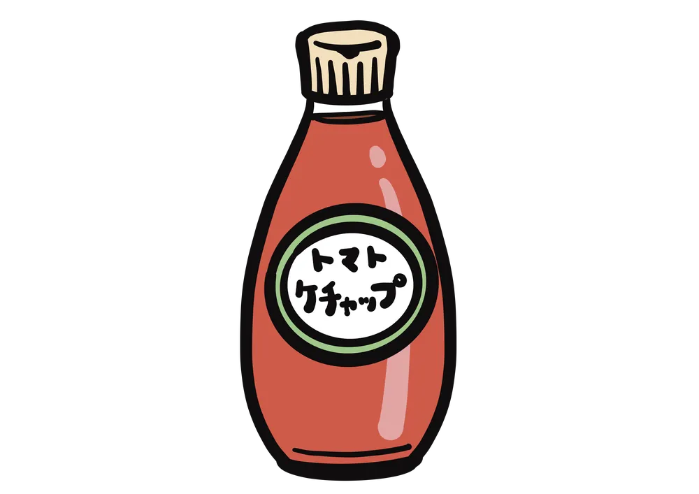 トマトケチャップのイラスト