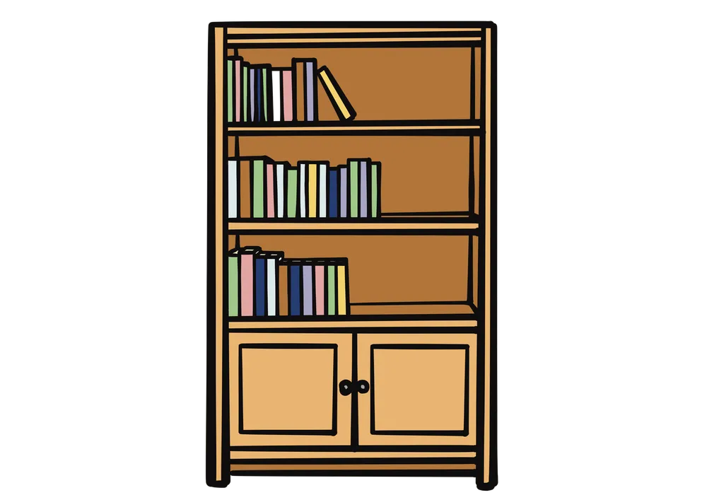 本棚のイラスト