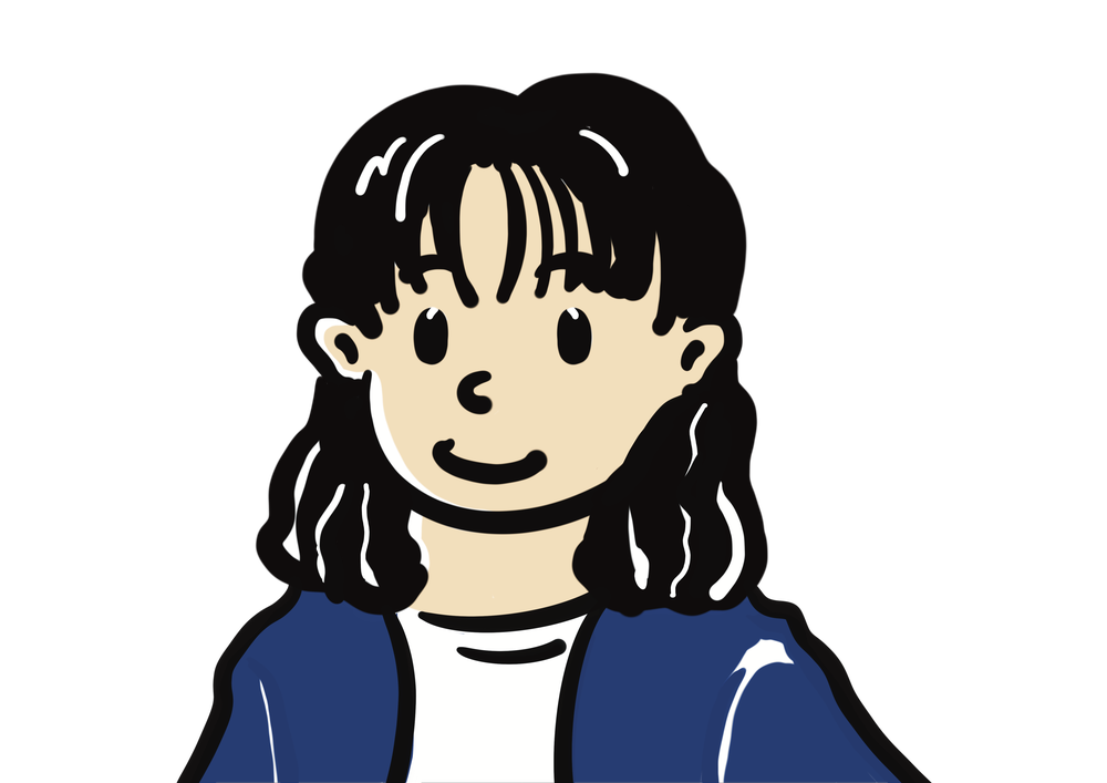 女の先生のイラスト（上半身）