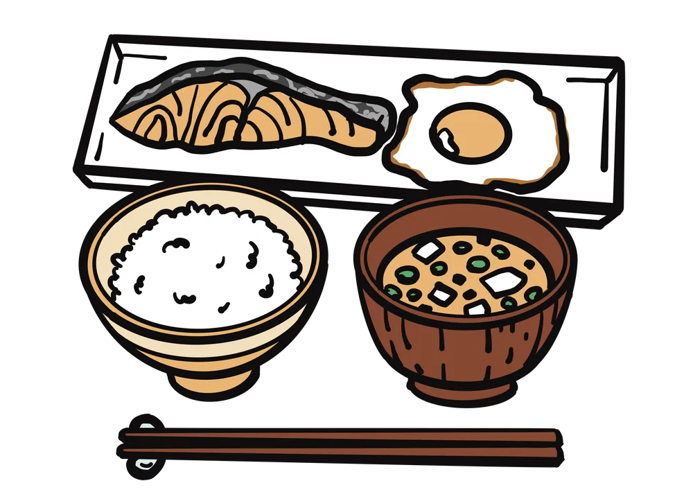 朝ごはんのイメージイラスト